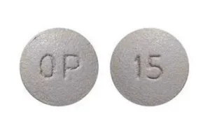 OxyContin 15 mg extended-release tablets Canada front and back