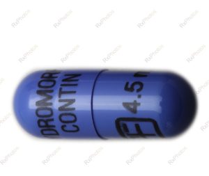 Hydromorph Contin 4.5 mg Canada extended-release hydromorphone tablets front and back