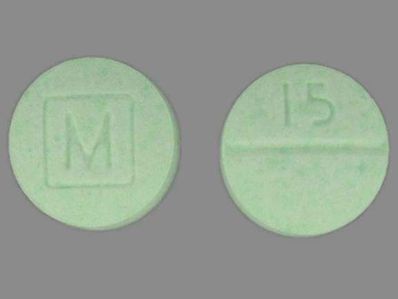 Oxycodone 15 mg tablets Canada front and back view