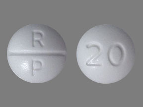 Oxycodone 20 mg tablet Canada front and back view