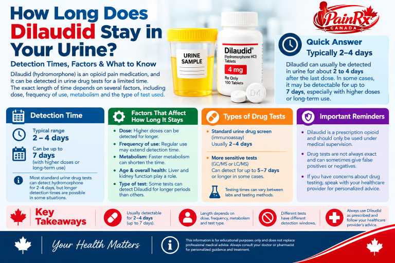 How Long Does Dilaudid Stay in Your Urine? Detection Time Guide