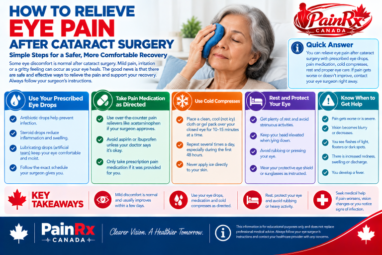 How to Relieve Eye Pain After Cataract Surgery? Recovery and Pain Relief Guide