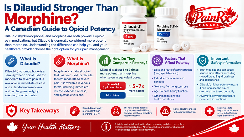 Is Dilaudid Stronger Than Morphine? Canadian Guide to Opioid Potency