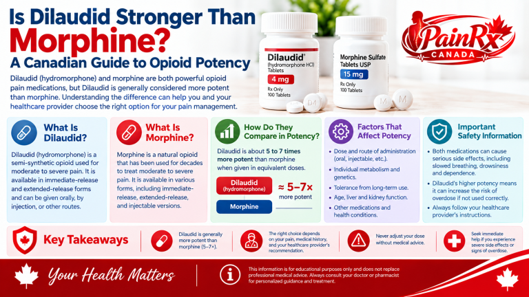 Is Dilaudid Stronger Than Morphine? Canadian Guide to Opioid Potency